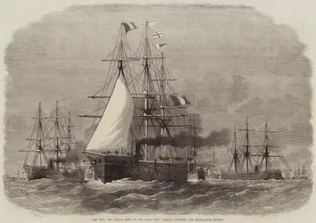 Wojna, flota francuska na Bałtyku, okręt flagowy admirała, służebnica, dowódca